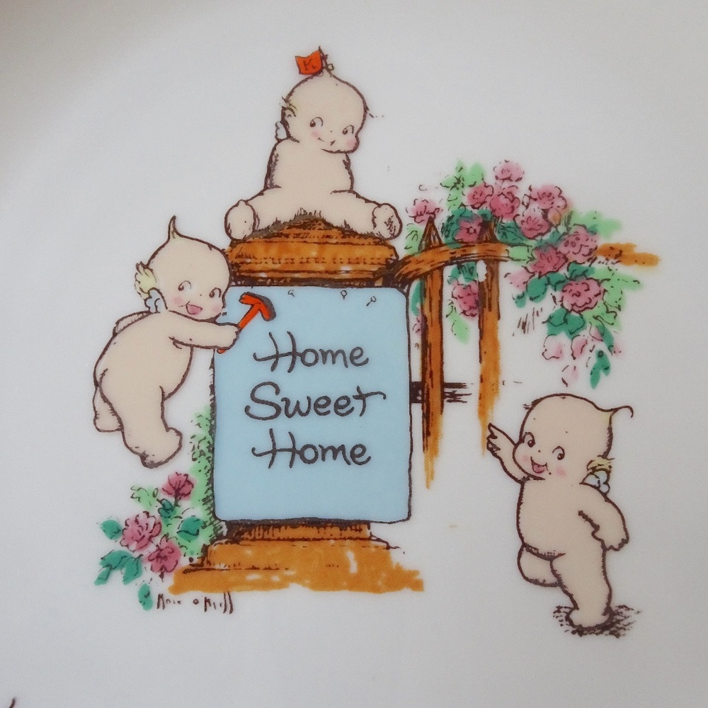 Vintage '70s Kewpie Collector's Edition Collectible Porcelain Decorative Plate - Picture 2 of 5